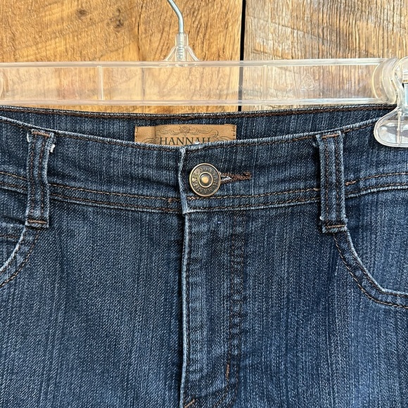 Hannah jeans size 6 wide leg embroidered back pockets - Picture 2 of 6